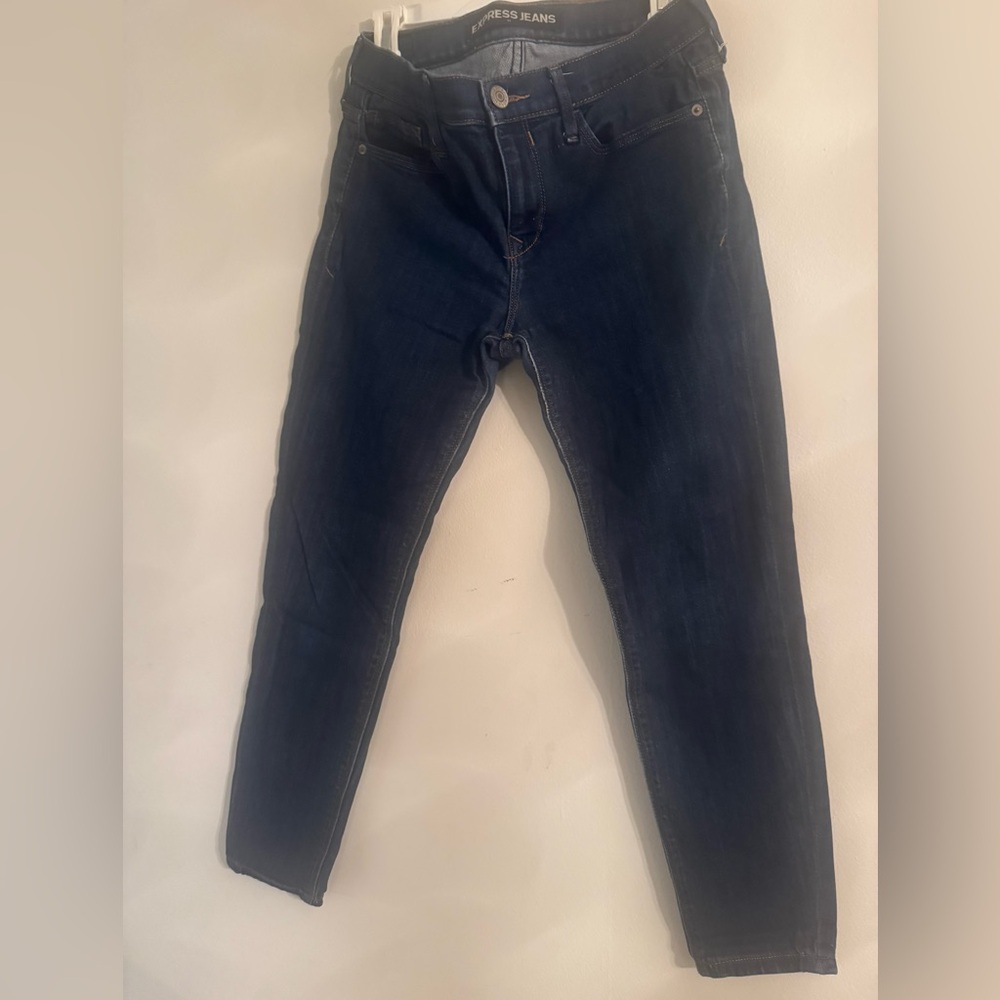 Express Womens Blue legging Jeans